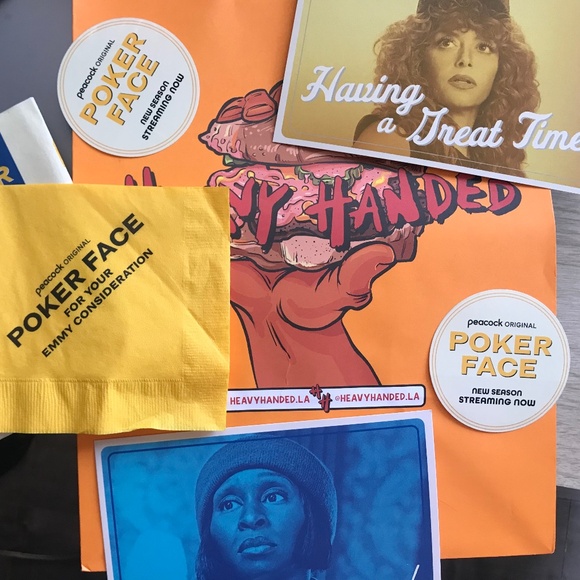 Poker Face Peacock TV NBC Memorabilia Pack! NEW! Rare! - Picture 2 of 7